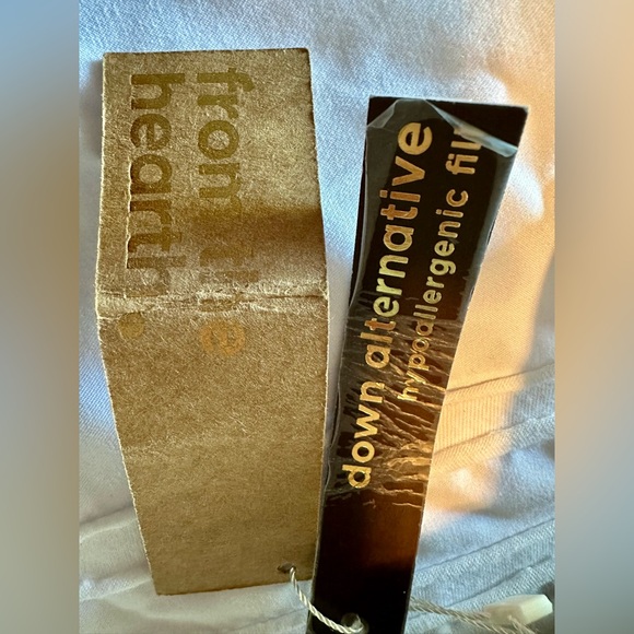 NWT Pumpkin Decorative Down Alternative Pillow. Metallic Printed 100% Cotton - Picture 5 of 12